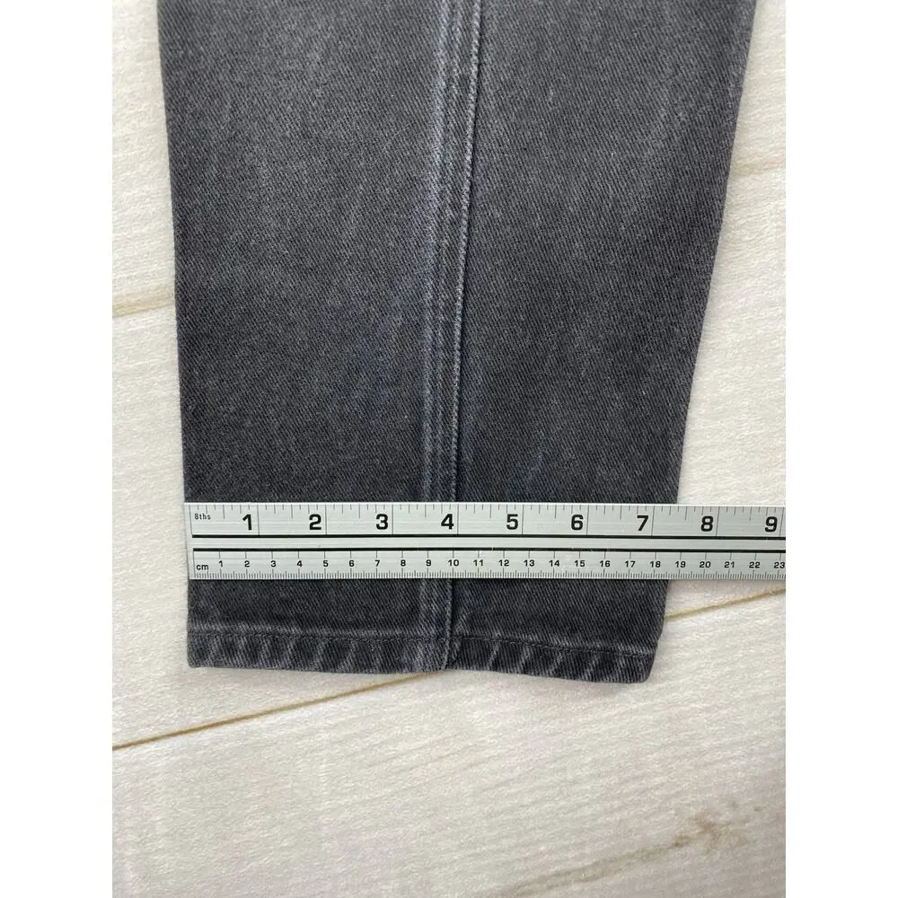 Vtg Rockies Jeans Womens 26/3 Black Rivets Bareback Riding High Rise Cowgirl 90s
